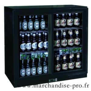 Arrière-bar réfrigéré vitré BC 2 PS 2 portes vitrées