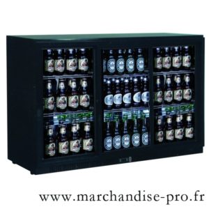 Arrière-bar réfrigéré vitré BC 3 PS 3 portes vitrées