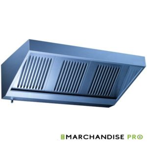 Hotte inox avec moteur Profondeur 750