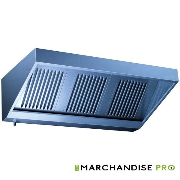 Hotte inox avec moteur Profondeur 750