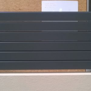 Cloture travée Moderna Alu Gris 2M