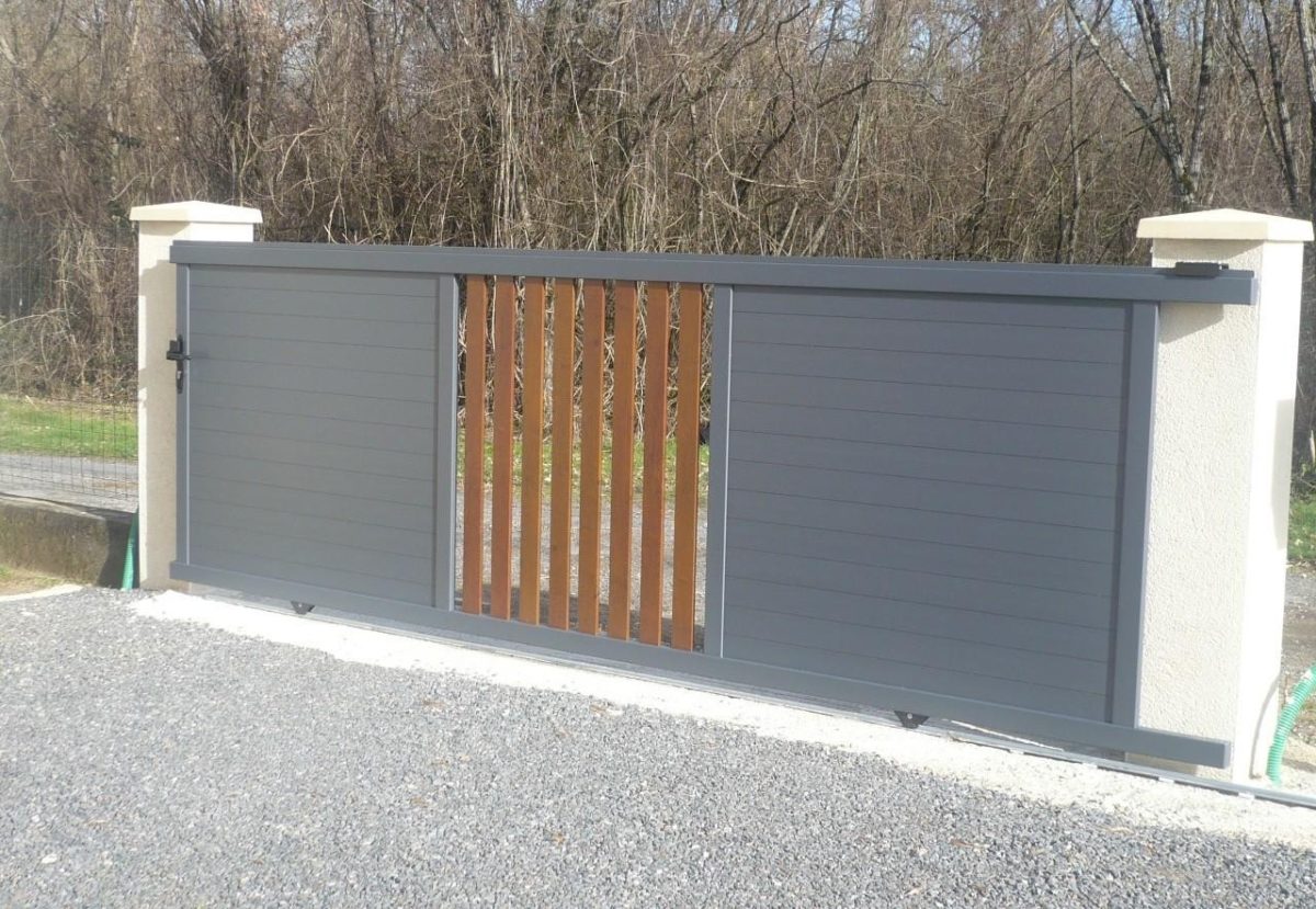 Portail Moderna coulissant aluminium