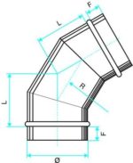 coude galvanisé 60 degrés