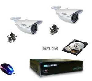 VIDEO SURVEILLANCE 2 CAMERAS + ENREGISTREUR FRACARRO