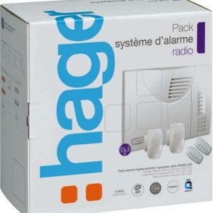 CENTRALE AVEC SIRENE/PACK RADIO 2 TELECOMMANDES 2 RADARS