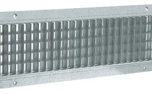 grille de ventilation sur conduit circulaire galvanisé