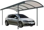Carport aluminium cintré Blanc ou Gris