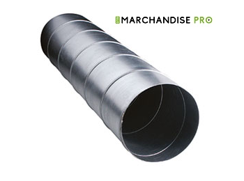 Conduit galvanisé pour ventilation ou aération en 12 diamètres jusqu'à 630  mm de diamètre