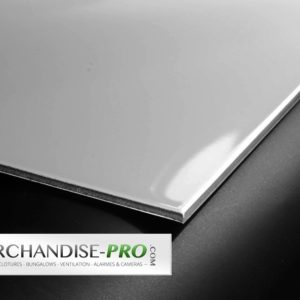 Plaque Alu blanche 3mm avec coupe