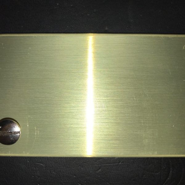 panneau aluminium or brossé