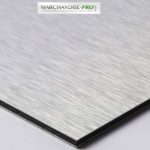 plaque aluminium composite brossé argent