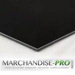 crédence noir mat en aluminium