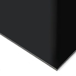 2 panneaux aluminium RAL 9005