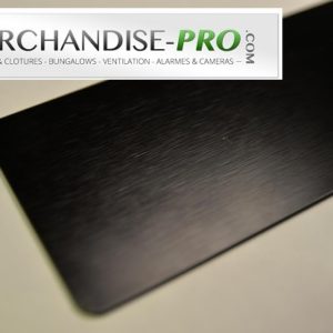 plaque alumunium noir brossé