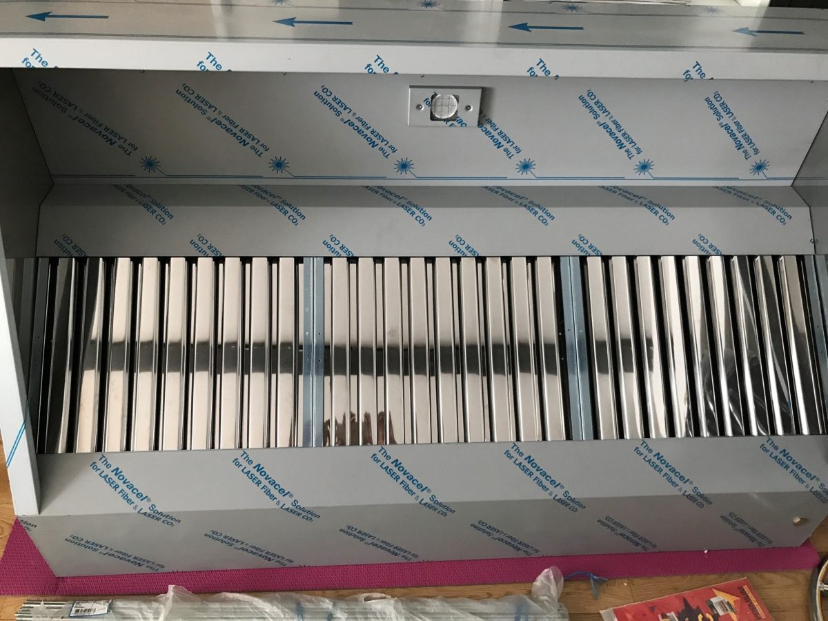 Hotte cubique profondeur 1200