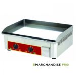 Plancha plaque à snacker chrome dur électrique