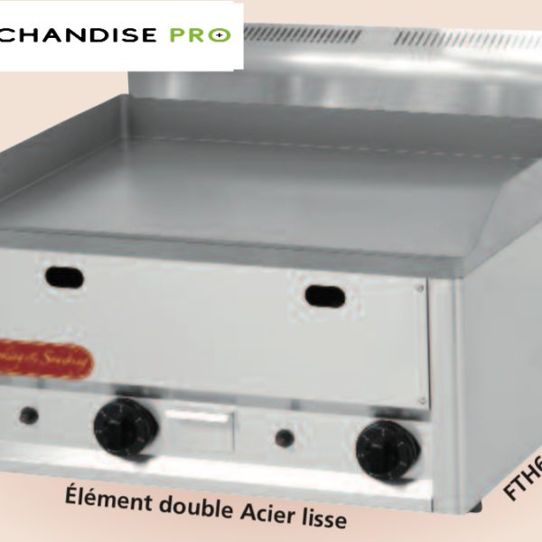 Plaque à snacker Grill en acier lisse