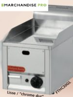 Plaque à snacker Simple en chrome