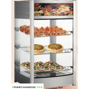 Vitrine chauffante fixe