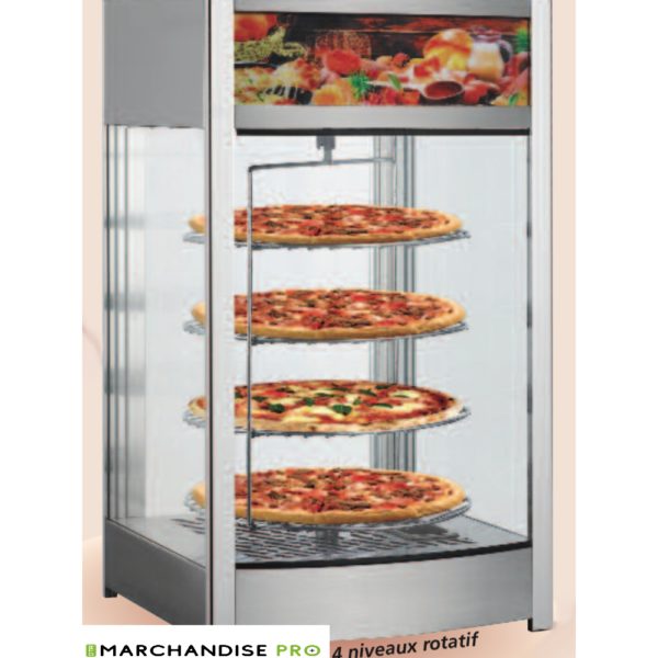 Vitrine chauffante rotative