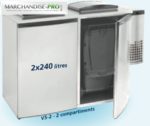 Refroidisseur de déchets 2 compartiment
