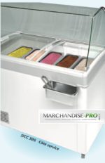 Vitrine conservateur à crèmes glacées