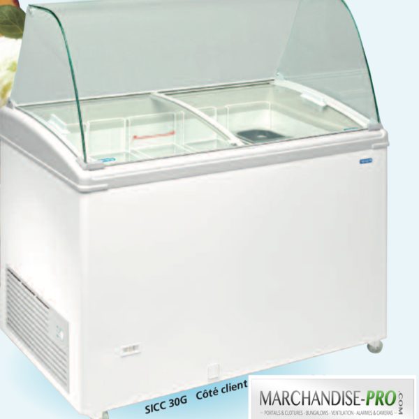 Vitrine conservateur à crèmes glacées