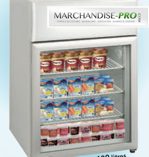 Mini-vitrine de comptoir 100L