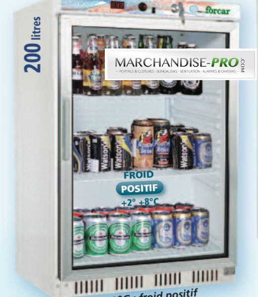 Armoire réfrigérée vitrée P 200 L