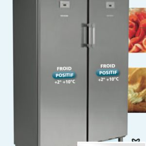 Armoire double réfrigérée positif