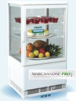 Vitrine de comptoir réfrigérée 60L Blanc