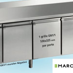 Desserte réfrigérée Négative 4 Portes