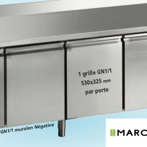 Desserte réfrigérée Négative 4 Portes