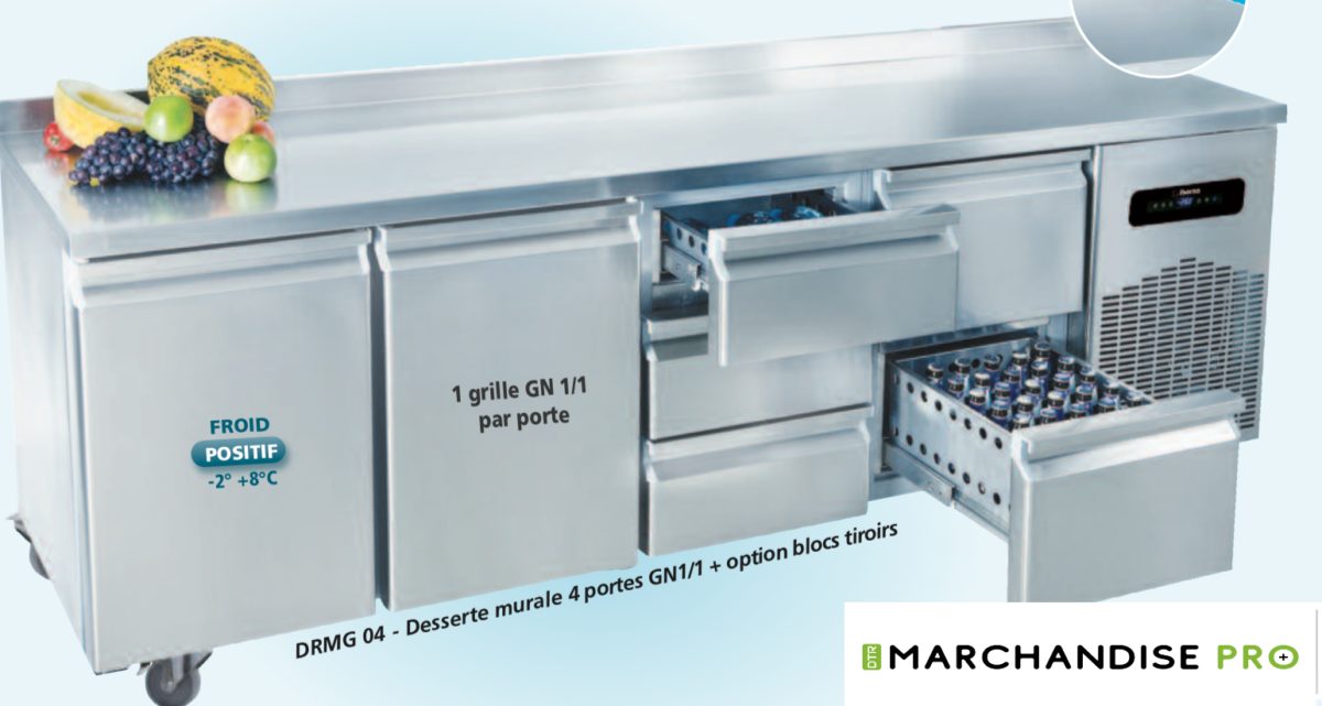 Desserte réfrigérée Positive 4 Portes
