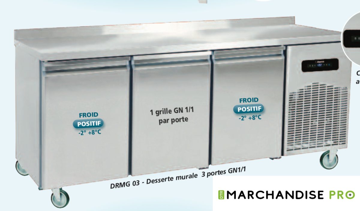Desserte réfrigérée Positive 3 Portes