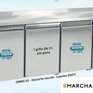 Desserte réfrigérée Positive 3 Portes