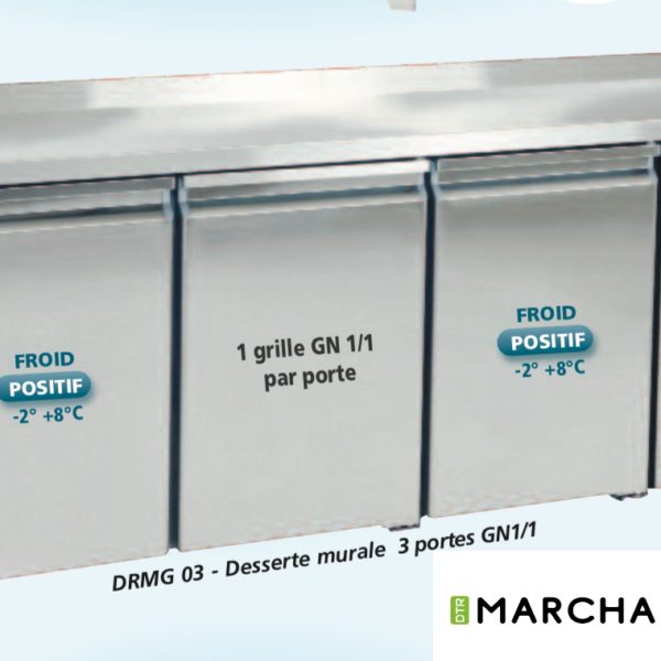 Desserte réfrigérée Positive 3 Portes