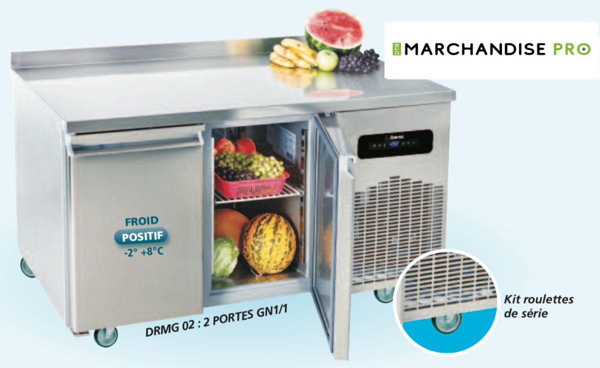 Desserte réfrigérée murale 2P Desserte réfrigérée murale 2P