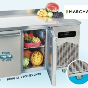 Desserte réfrigérée murale 2P