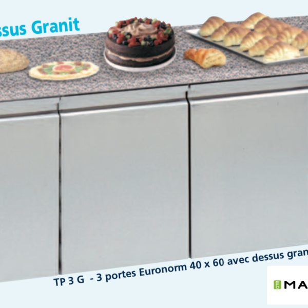 Tour pâtissier réfrigérée Granit