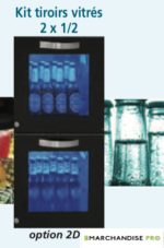 Kit tiroirs vitrés 2D