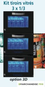 Kit tiroirs vitrés 3D
