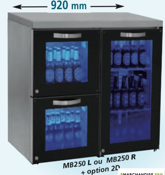 Arrière bar réfrigérée double