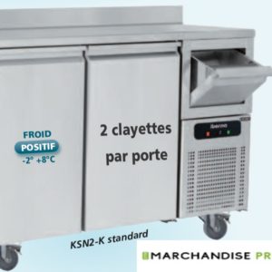 Arrière bar mural réfrigéré 4 portes