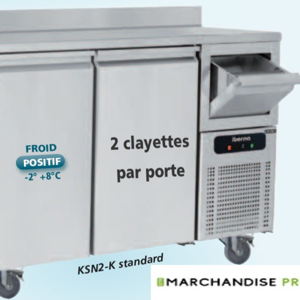 Arrière bar mural réfrigéré 4 portes