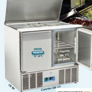 Saladette réfrigérée 2 portes