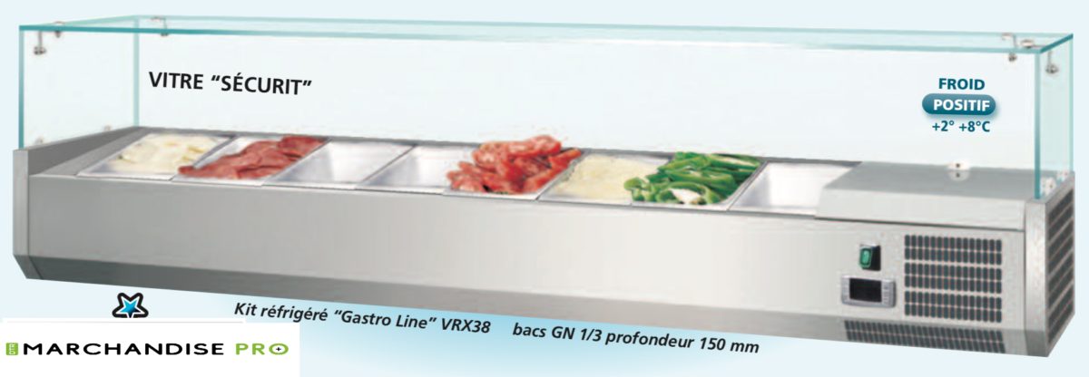 Kit réfrigéré vitré Bacs GN 13