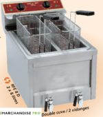 Friteuse électrique double