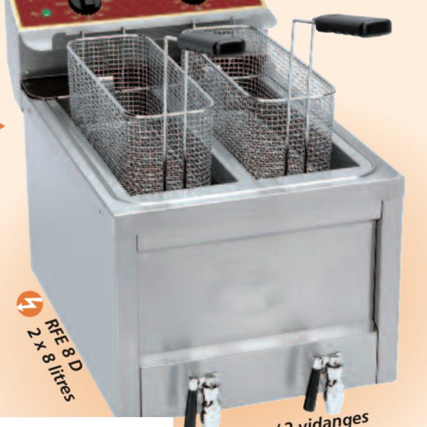 Friteuse électrique double