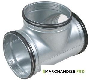 Té équerre galva 125/125 à joints